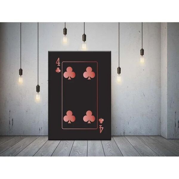 Quadro Decorativo Conceitual Red Zap Of Clubs - 180x135cm