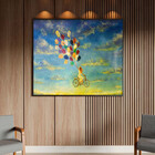 Quadro Decorativo Conceitual Riding A Dream Com Moldura E Vid