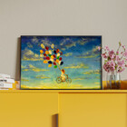 Quadro Decorativo Conceitual Riding A Dream Com Moldura Preto