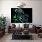 Quadro Decorativo Conceitual Rosto Minimalista - 200x100cm