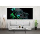 Quadro Decorativo Conceitual Rosto Minimalista - 200x100cm