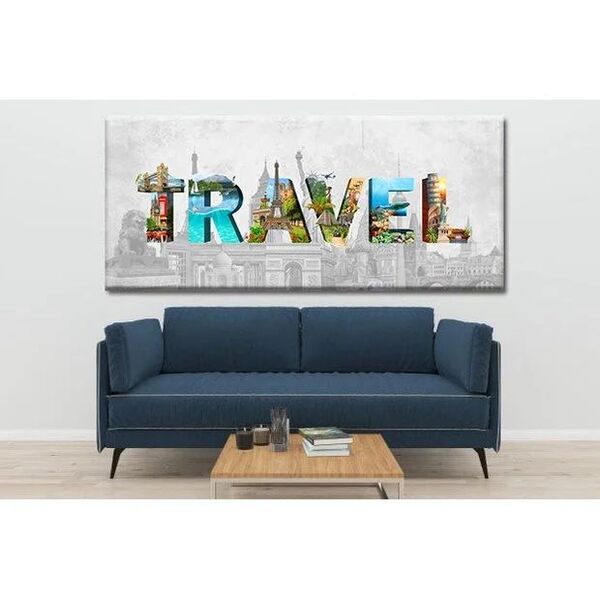 Quadro Decorativo Conceitual Travel - 150x80cm