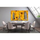 Quadro Decorativo Conceitual Tríplice Europeia - 100x70cm