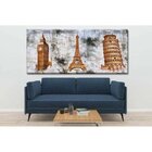 Quadro Decorativo Conceitual Tríplice Europeia Invertida - 18