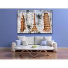 Quadro Decorativo Conceitual Tríplice Europeia Invertida - 18