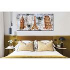 Quadro Decorativo Conceitual Tríplice Europeia Invertida - 20