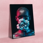 Quadro Decorativo Conceitual Woman Black Com Moldura Preto 20