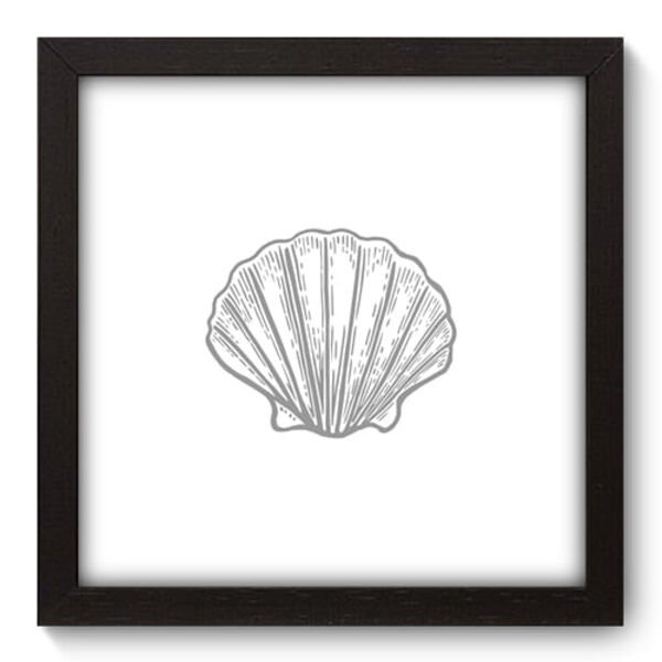 Quadro Decorativo - Concha - 22cm X 22cm - 062qdkp