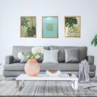 Quadro Decorativo Conjunto 3 Telas Home Sweet Home Vidro Mold