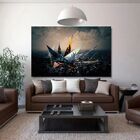 Quadro Decorativo Contemporâneo Abstrato Cristak - 180x100cm