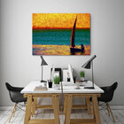 Quadro Decorativo Contemporâneo Abstrato Paisagem Keep Calm -