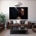 Quadro Decorativo Contemporâneo Conceito Aborígene - 180x100cm