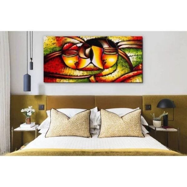 Quadro Decorativo Contemporâneo Conceitual Abstrato Mask - 18