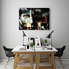Quadro Decorativo Contemporâneo Face Geometric - 120x60cm