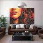 Quadro Decorativo Contemporâneo Woman - 180x135cm