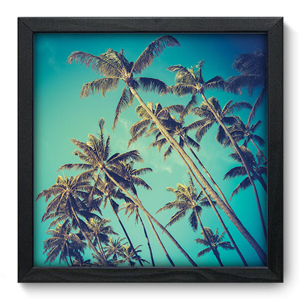 Quadro Decorativo - Coqueiro - 33cm X 33cm - 049qdpp