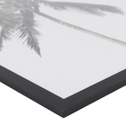 Quadro Decorativo com Vidro e Moldura de Madeira 40x60cm Coqueiro Preto