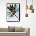 Quadro Decorativo Coqueiro 50X70cm Branco