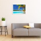 Quadro Decorativo Coqueiro De Praia Tropical