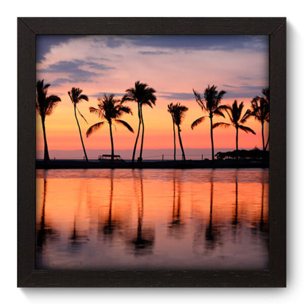 Quadro Decorativo - Coqueiros - 22cm X 22cm - 078qnpap