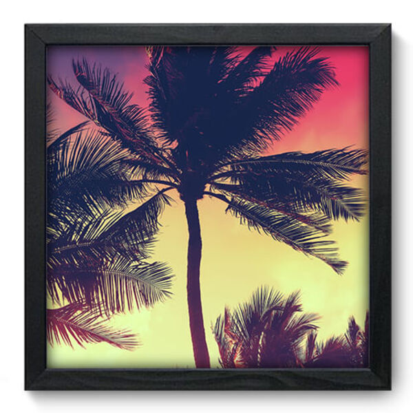 Quadro Decorativo - Coqueiros - 33cm X 33cm - 040qnpbp