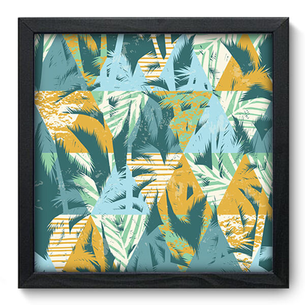 Quadro Decorativo - Coqueiros - 33cm X 33cm - 418qddp