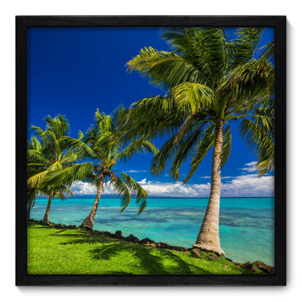 Quadro Decorativo - Coqueiros - 50cm X 50cm - 145qnpcp