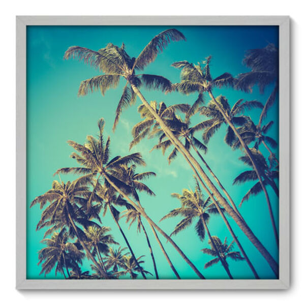 Quadro Decorativo - Coqueiros - 70cm X 70cm - 031qnpdb