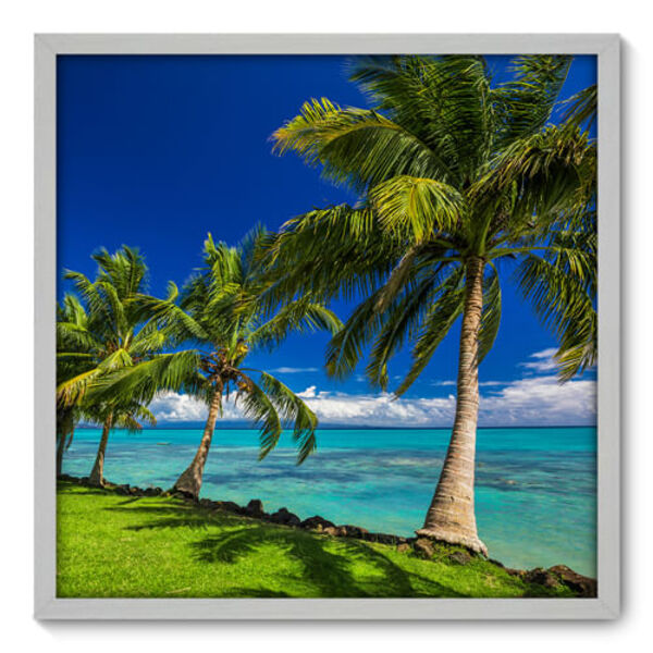 Quadro Decorativo - Coqueiros - 70cm X 70cm - 145qnpdb