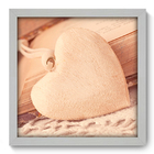 Quadro Decorativo - Coração - 33cm X 33cm - 024qdob