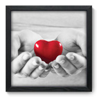 Quadro Decorativo - Coração - 33cm X 33cm - 041qdop