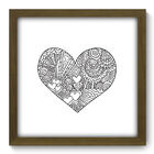 Quadro Decorativo - Coração - 33cm X 33cm - 048qdom