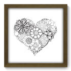Quadro Decorativo - Coração - 33cm X 33cm - 241qddm
