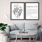 Quadro Decorativo Coração Empatia Significado - 45x60cm