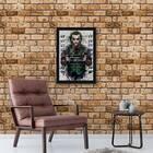 Quadro Decorativo Coringa 45x34cm - Com Vidro Moldura:madeira