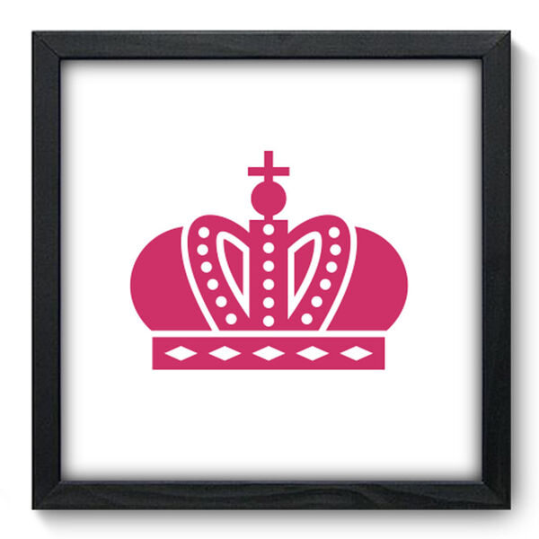 Quadro Decorativo - Coroa - 33cm X 33cm - 101qdip