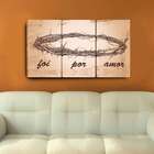 Quadro Decorativo Coroa De Espinhos Estampado
