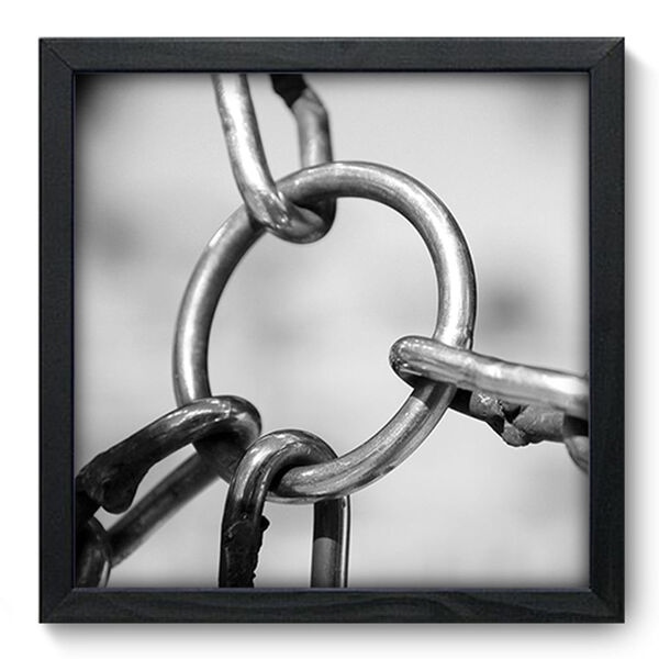 Quadro Decorativo - Corrente - 33cm X 33cm - 294qddp
