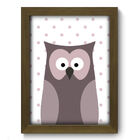 Quadro Decorativo - Coruja - 19cm X 25cm - 096qdim