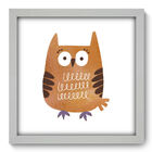 Quadro Decorativo - Coruja - 33cm X 33cm - 079qdib
