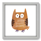 Quadro Decorativo - Coruja - 33cm X 33cm - 079qdib
