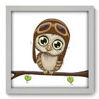 Quadro Decorativo - Corujinha - 33cm X 33cm - 102qdbb