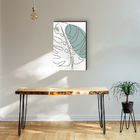 Quadro Decorativo Costela De Adão Abstrato 40x60cm