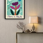 Quadro Decorativo Cotswolds Flower Market  - 70x50cm Moldura