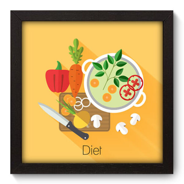 Quadro Decorativo - Cozinha - 22cm X 22cm - 322qdcp