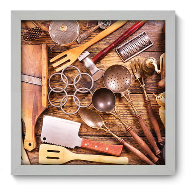 Quadro Decorativo - Cozinha - 33cm X 33cm - 263qdcb