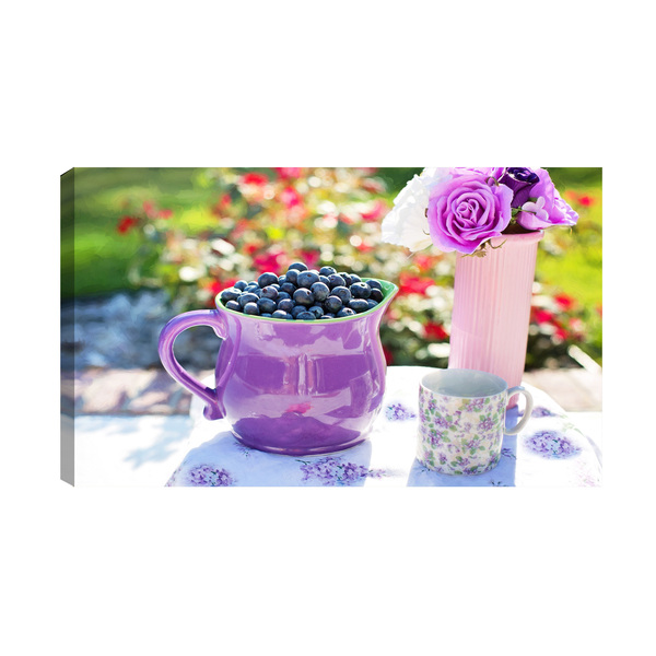 Quadro Decorativo Cozinha Copa Sala De Jantar  Mirtilo 55x100