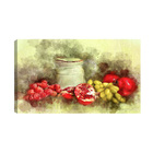 Quadro Decorativo Cozinha Copa Sala De Jantar  Romã Claro 55x