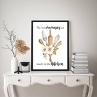 Quadro Decorativo Cozinha Melhores Memórias 24x18cm Moldura:m