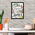 Quadro Decorativo Cozinha Pequena Mas Cheia De Amor 45x34cm A